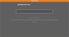 Desktop Screenshot of goingtorain.com
